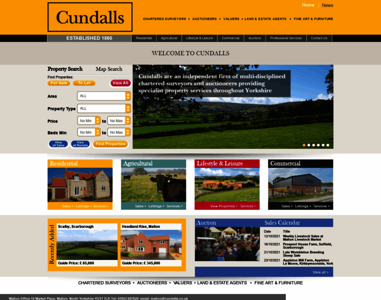 Cundalls.co.uk thumbnail