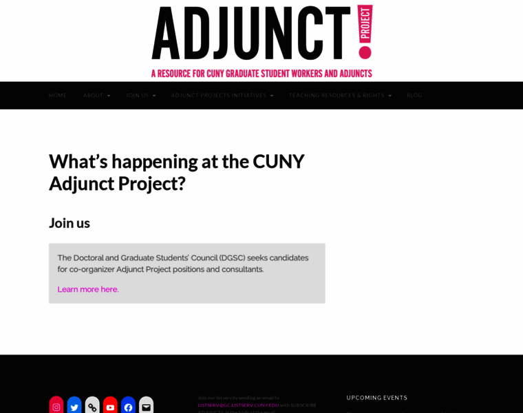 Cunyadjunctproject.org thumbnail