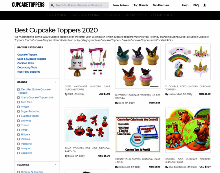 Cupcaketoppers.org thumbnail