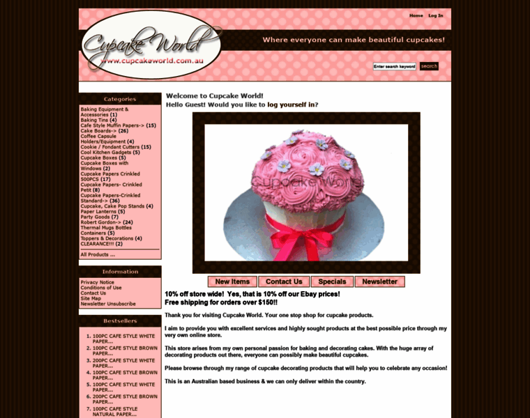 Cupcakeworld.com.au thumbnail