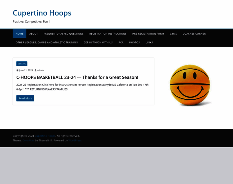 Cupertinohoops.org thumbnail