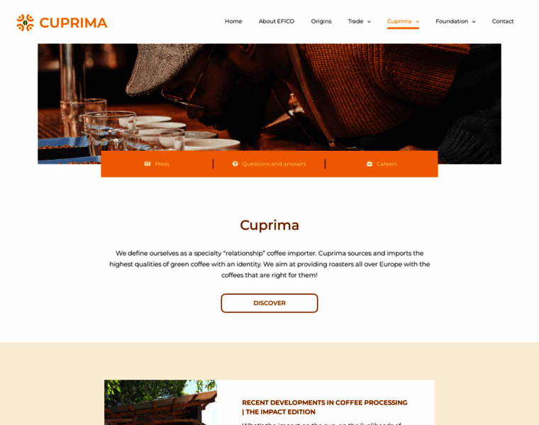 Cuprima-coffee.com thumbnail