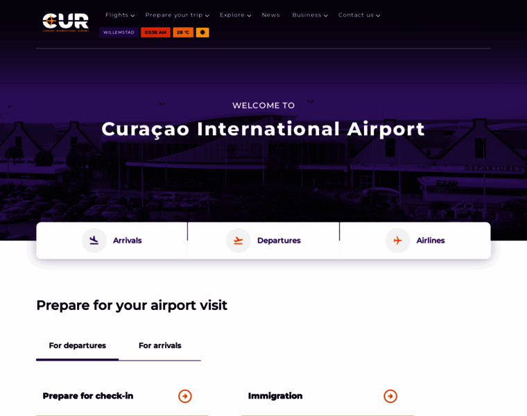 Curacao-airport.com thumbnail