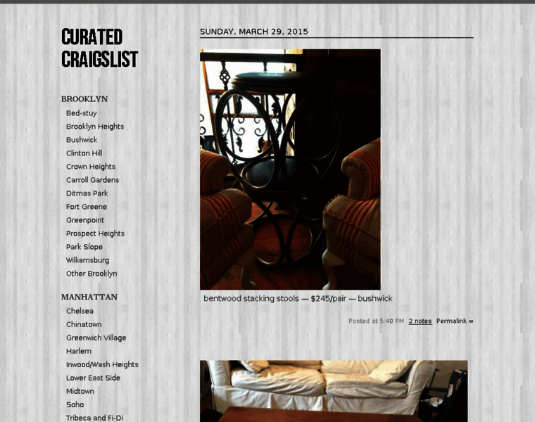 Curatedcraigslist.com thumbnail