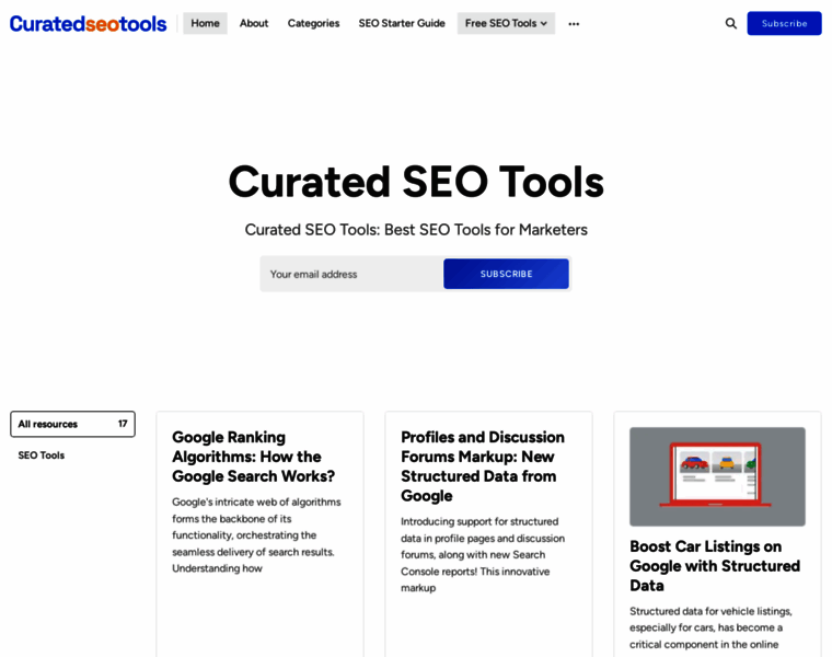 Curatedseotools.com thumbnail