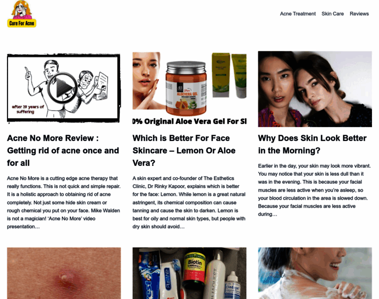 Cure-for-acne.net thumbnail