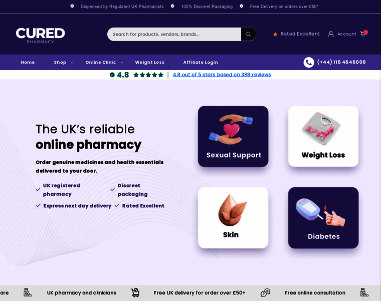 Curedpharmacy.com thumbnail