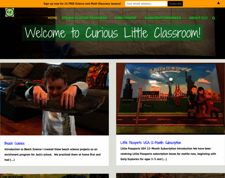 Curiouslittleclassroom.com thumbnail