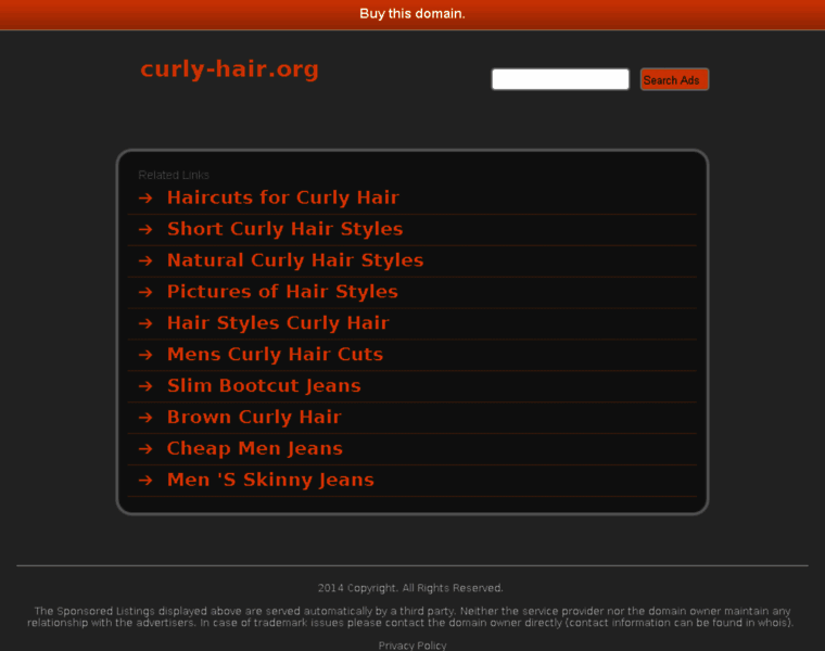 Curly-hair.org thumbnail