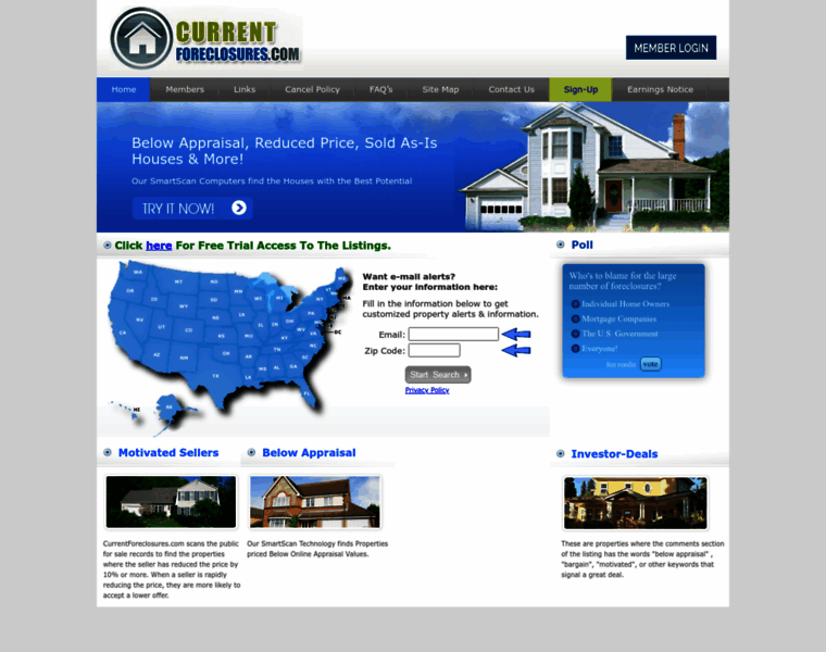 Currentforeclosures.com thumbnail