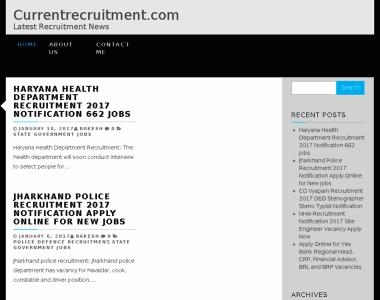 Currentrecruitment.com thumbnail