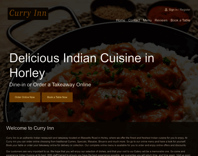 Curryinn-horley.co.uk thumbnail