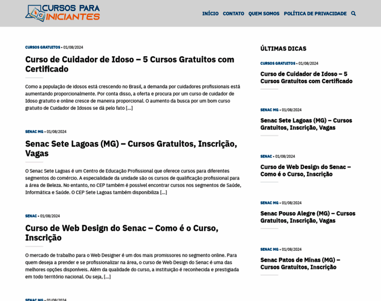 Cursosparainiciantes.com.br thumbnail
