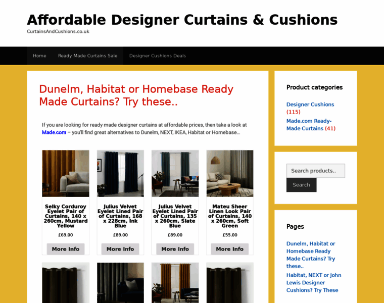 Curtainsandcushions.co.uk thumbnail