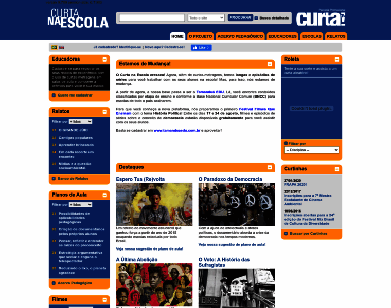 Curtanaescola.org.br thumbnail