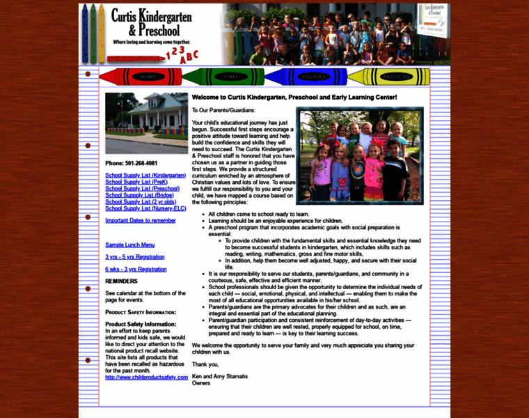 Curtiskindergarten.com thumbnail