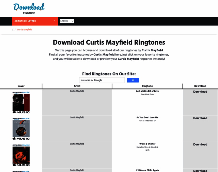 Curtismayfield.download-ringtone.com thumbnail