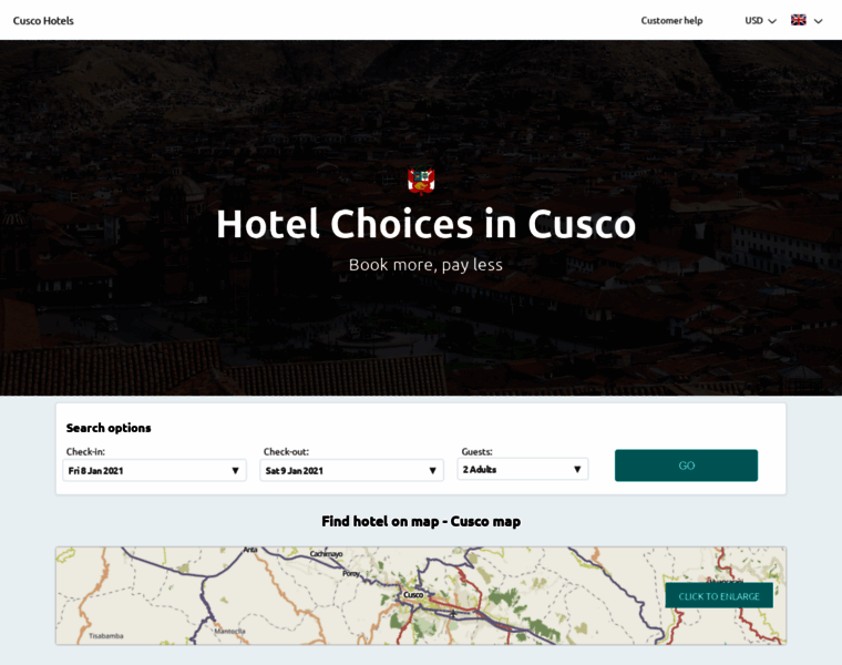 Cusco-hotels.net thumbnail