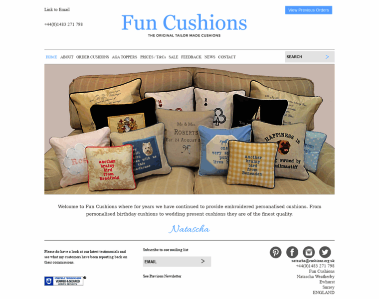 Cushions.org.uk thumbnail