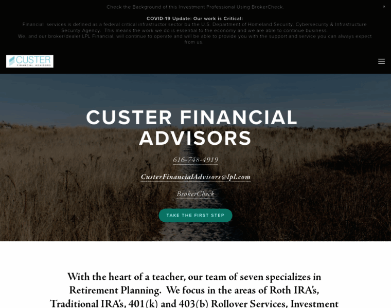 Custerfinancialadvisors.com thumbnail