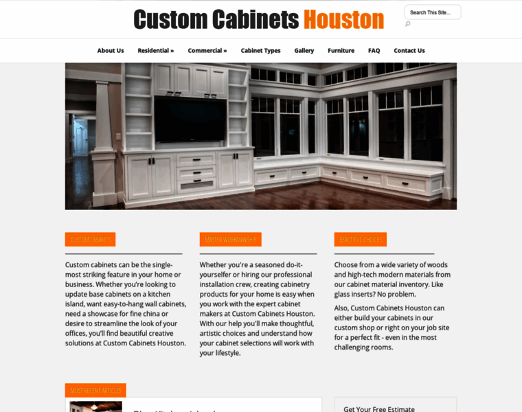 Custom-cabinets-houston.com thumbnail