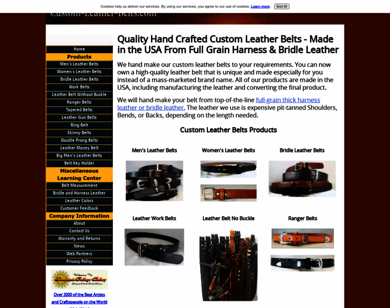 Custom-leather-belts.com thumbnail