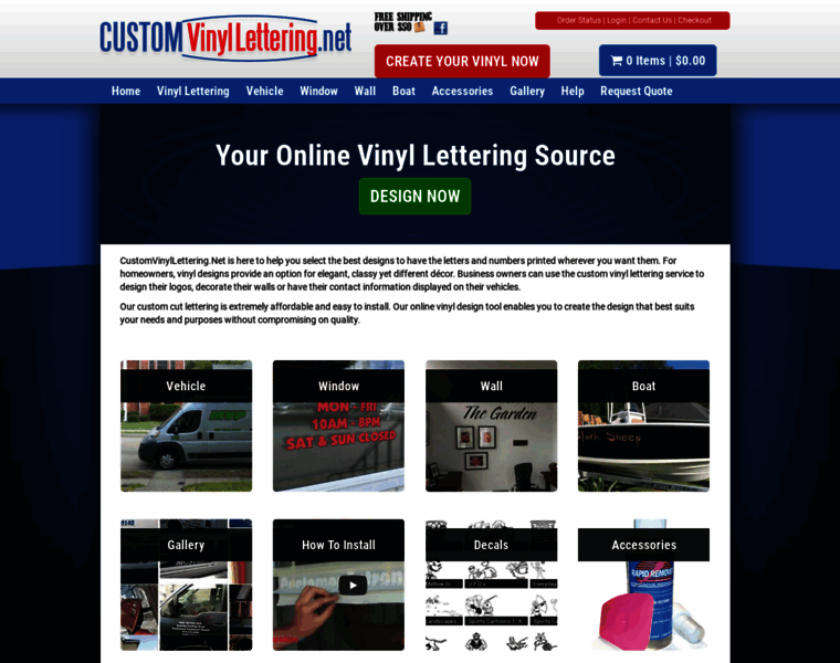 Custom-vinyl-lettering.net thumbnail
