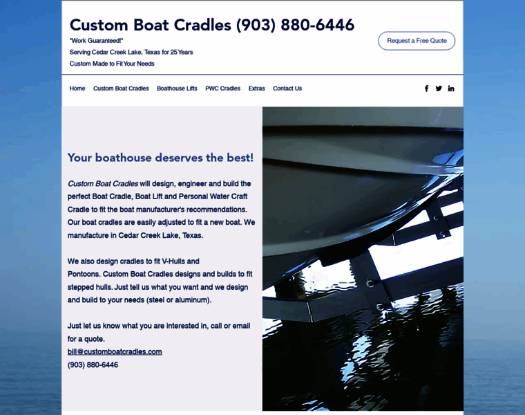 Customboatcradles.com thumbnail
