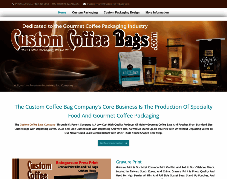 Customcoffeebags.com thumbnail