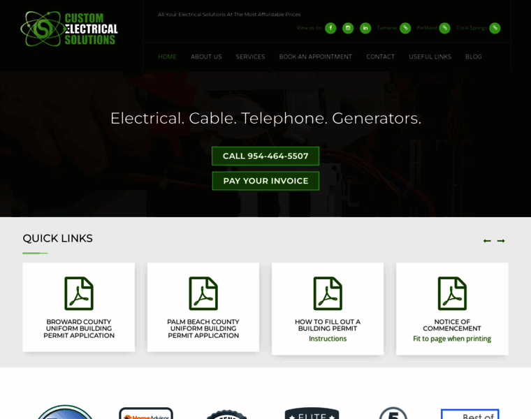 Customelectricalsolutions.com thumbnail