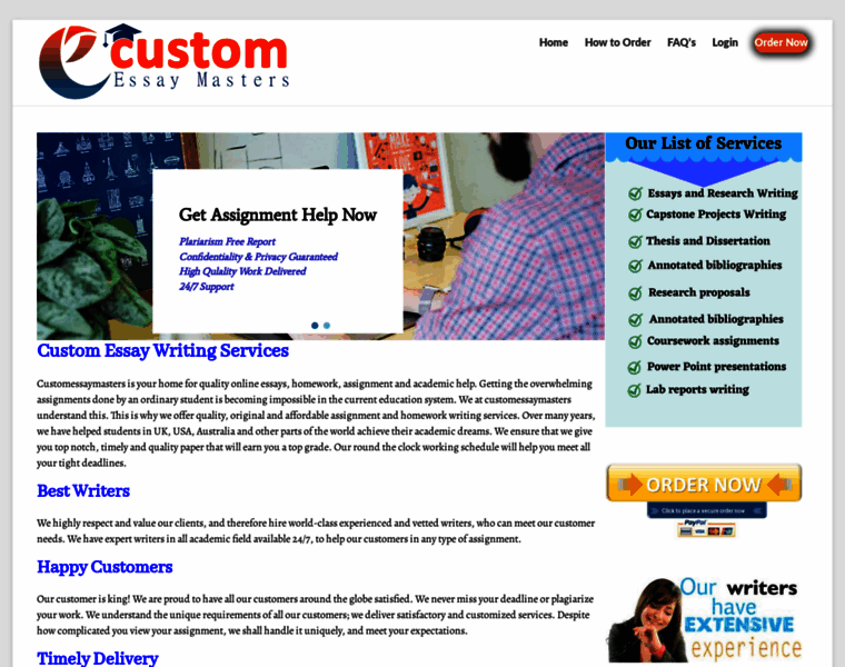 Customessaymasters.com thumbnail
