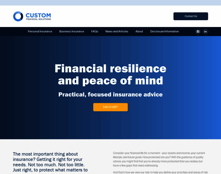 Customfinancial.co.nz thumbnail