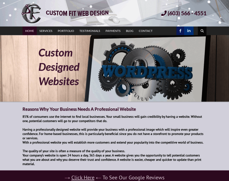 Customfitwebdesign.com thumbnail