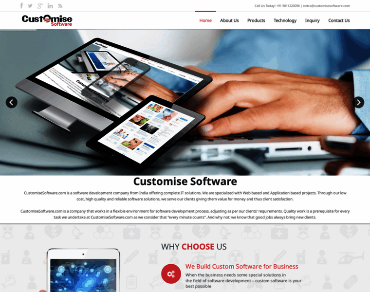 Customisesoftware.com thumbnail