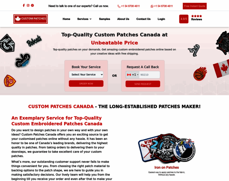 Custompatchescanada.ca thumbnail