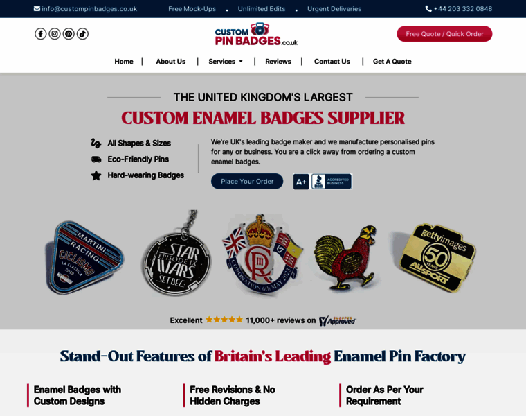 Custompinbadges.co.uk thumbnail Custompinbadges.co.uk thumbnail