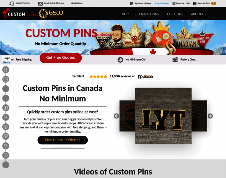 Custompins.ca thumbnail