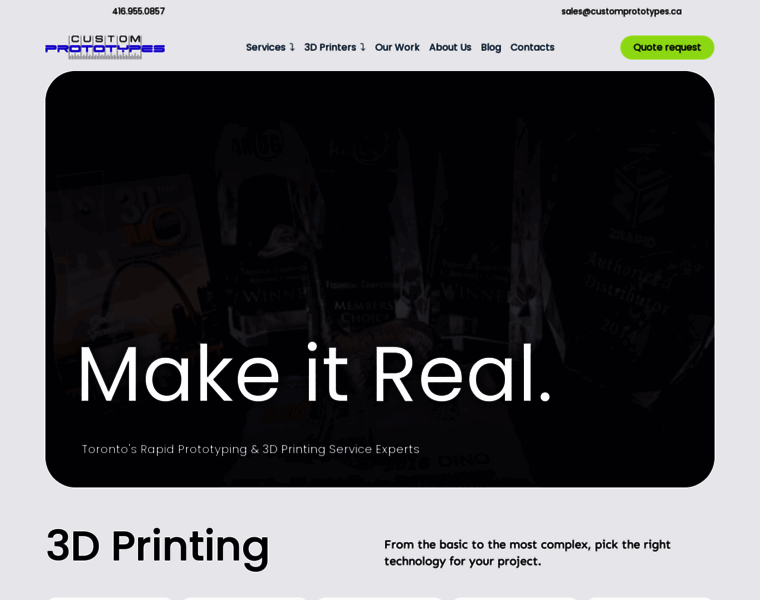 customprototypes.ca at WI. Custom Prototypes - 3D Printing & Reverse ...