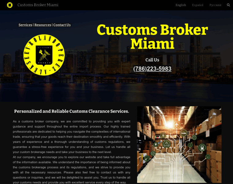 Customs-broker-miami.com thumbnail