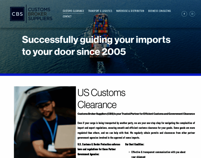 Customsbrokersuppliers.com thumbnail