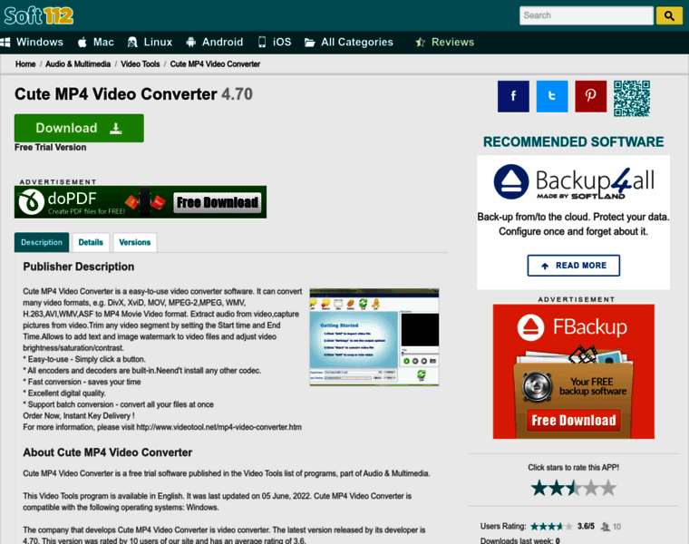 Cute-mp4-video-converter.soft112.com thumbnail