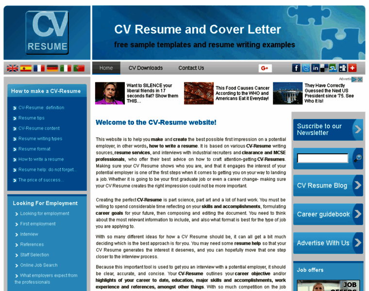 Cv-resume.org thumbnail