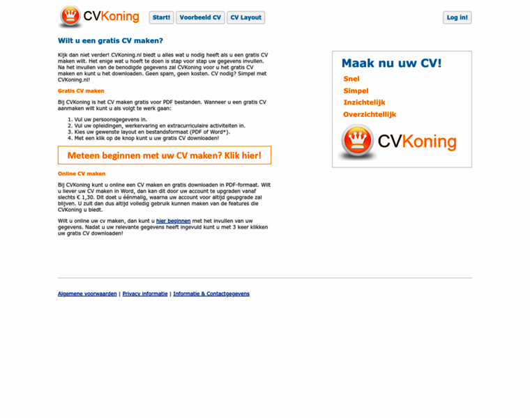Cvkoning.nl thumbnail