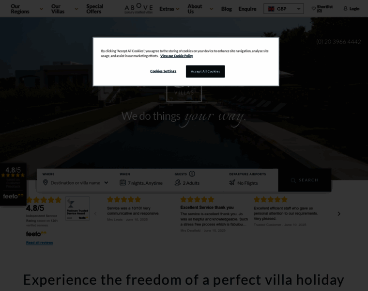 Cvvillas.com thumbnail