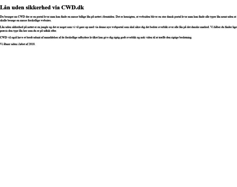 Cwd.dk thumbnail Cwd.dk thumbnail