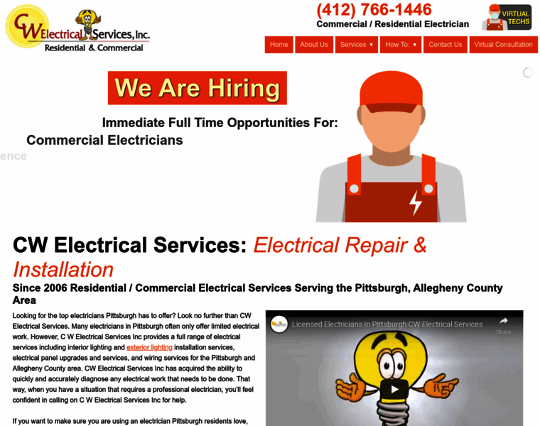 Cwelectricalservices.com thumbnail
