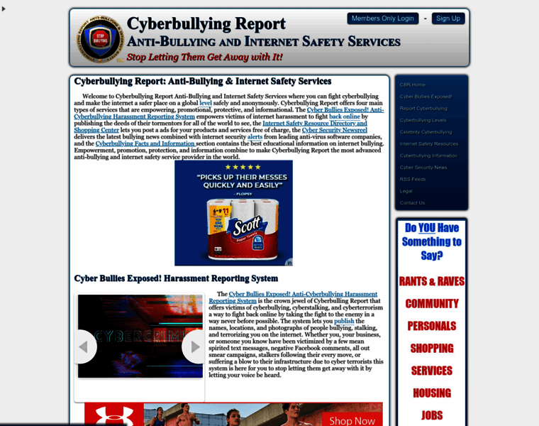 Cyberbullyingreport.com thumbnail