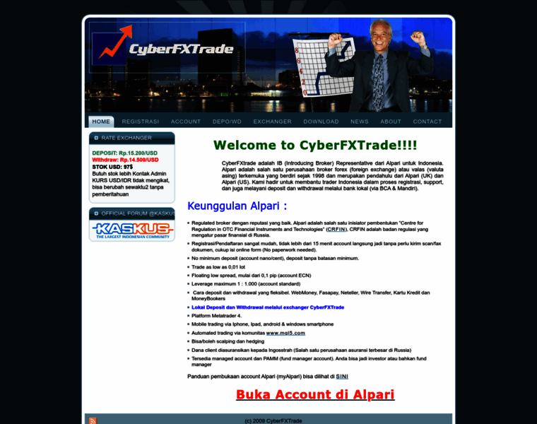 Cyberfxtrade.com thumbnail