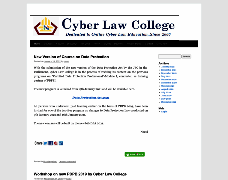 Cyberlawcollege.com thumbnail