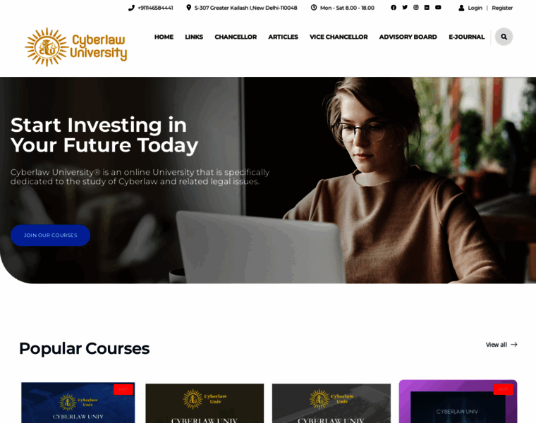 Cyberlawuniversity.com thumbnail